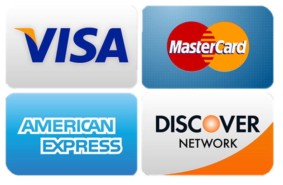 Pay by VISA MasterCard Discover & American Express
